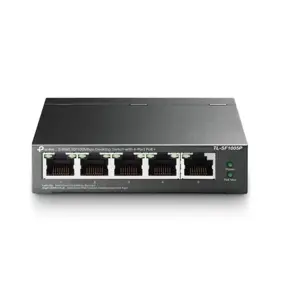 TP-Link Switch TL-SF1005P, 5-Port 10/100Mbps Desktop Switch with 4-Port PoE, metalni