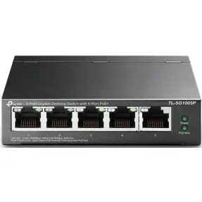TP-Link Switch TL-SG1005P, 5-Port Gigabit Desktop Switch with 4-Port PoE