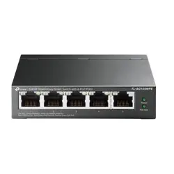 TP-Link Switch TL-SG105MPE, 5-Port Gigabit Easy Smart Switch with 4-Port PoE+, metalni
