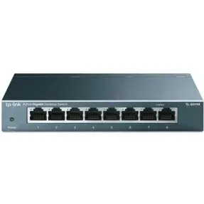 TP-Link Switch TL-SG108, 8-Port Gigabit Desktop Switch, metalno kućište