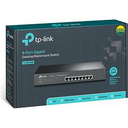 TP-Link Switch TL-SG1008, 8-Port Gigabit Desktop/Rackmount Switch