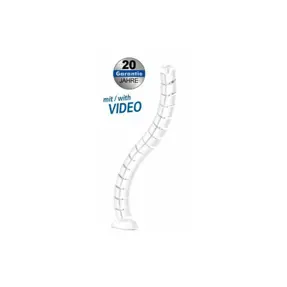 Transmedia Flexible Cable Management, White, TRN-HZ44-WL