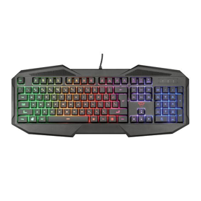 Trust tipkovnica GXT 830-RW Avonn, Gaming, osvjetljenja, HR/SL, USB, crna, 22512