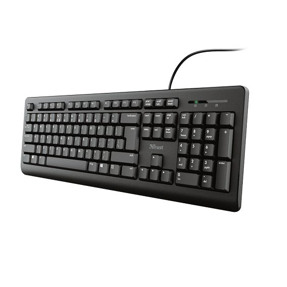 Trust tipkovnica Primo, Silent, Spill-Resistant, HR/SL, USB, crna, 24151