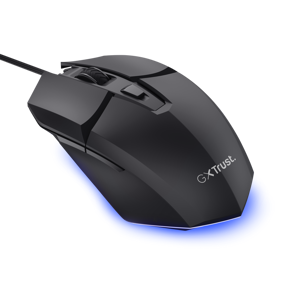 Trust žični miš GXT 122 Felox+, Gaming, RGB, USB, crni, 25603
