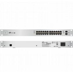 Ubiquiti Switch US-24-250W, 26-Port Layer 2 Managed PoE+ Rackmount Unifi Switch