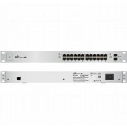 Ubiquiti Networks US-24-250W, 26-Port Layer 2 Managed PoE+ Rackmount UnifiSwitch, UBQ-US-24-250W