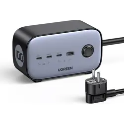 Ugreen DigiNest Pro 100W USB-C GaN, 2X ŠUKO utičnica, 3x USB-C, 1x USB-A