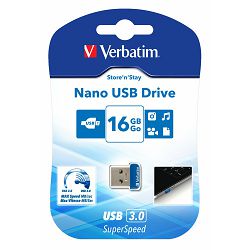 USB 16GB Verbatim Nano Store'n'Stay Blue USB 3.0, V098709