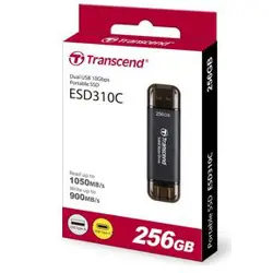 USB 256GB Transcend ESD310C, USB-A 3.1/USB-C 3.1, TS256GESD310C