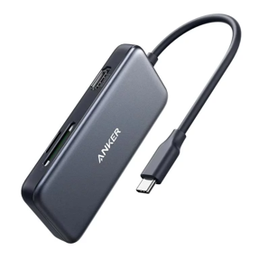 USB-C Hub Anker PowerExpand 5-in-1, USB-A, HDMI, SD, MicroSD, A8334HA1