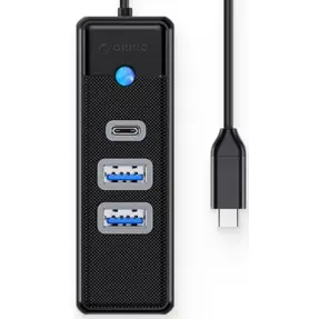USB-C Hub Orico 3-port, USB-A, USB-C, PWC2U-C3-015-BK-EP