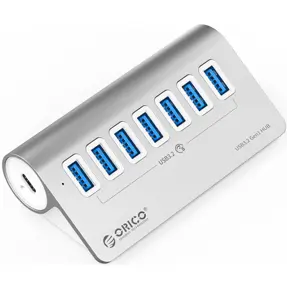 USB-C Hub Orico 7-port, USB-A, M3U7-G2-05-SV-BP