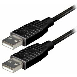 Kabel USB 2.0, 3m, USB-A/USB-A M/M, Transmedia, Bež, TRN-C140-3L