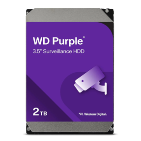 WD 2TB 3.5", 5400rpm, 64MB,  Purple, WD23PURZ