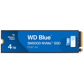 WD SSD 4TB M.2 Blue SN5000 NVMe Gen4 x4, WDS400T4B0E