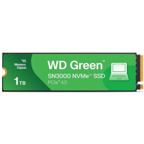 WD SSD SN3000 1TB, NVMe  M.2 Green, PCIe 4.0 x4, 5000/4200, WDS100T4G0E