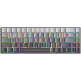 White Shark mehanička tipkovnica GK-007711 NUNCHAKU / US-RED.SW, USB, red switch, Siva Gradient