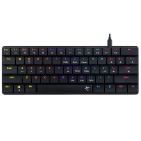 White Shark tipkovnica GK-006131 NAGAMAKI / US-BROWN.SW, USB, brown switch, crna