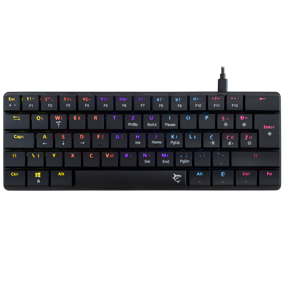 White Shark tipkovnica GK-006132 NAGAMAKI / HR-BROWN.SW, USB, brown switch, crna