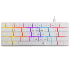 White Shark tipkovnica GK-006211 NAGAMAKI / US-RED.SW, USB, red switch, bijela
