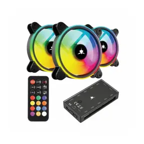 White Shark ventilator 120mm GCF-S028-004 NEBULA-2 - ARGB KIT, 3-Pack