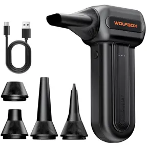 WOLFBOX MF60 Electric Air Duster, 110000 rpm, Super Power Cordless Air Duster