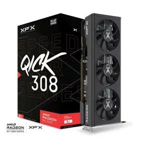 XFX RX7600 Speedster QICK 308, 8GB GDDR6, AMD Radeon, RX-76PQICKBY