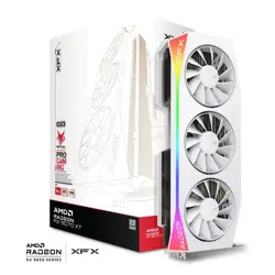 XFX RX9070XT MERCURY Gaming RGB White 16GB OC, AMD Radeon, 16GB DDR6, RX-97TMARGW9