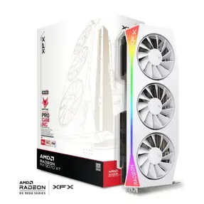 XFX RX9070XT Mercury RGB OC White Magnetic Air, 16GB GDDR6, AMD Radeon, RX-97TMARGW9