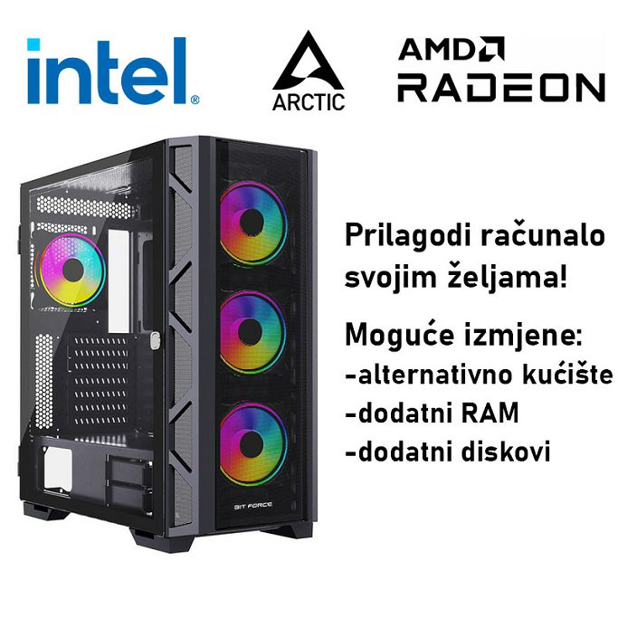 Računalo ADM Gaming High Range G279 Intel i5-14600KF, 16GB DDR5, 1TB SSD NVMe, RX9070XT, No OS - Slika 1