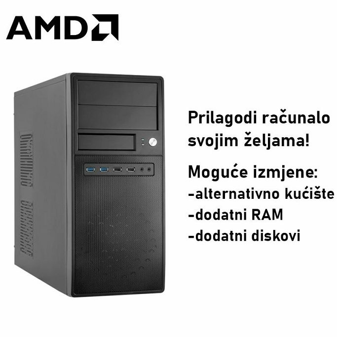 Računalo ADM Business B98 AMD Ryzen 5 8600G, 32GB DDR5, 1TB SSD NVMe, AMD Radeon Graphics, Windows 11 Pro - Slika 1