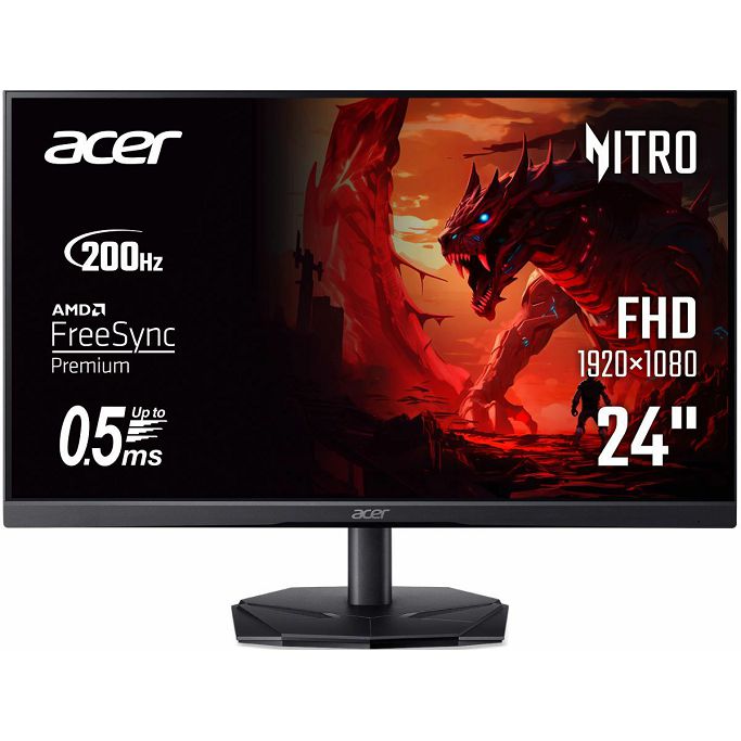 Acer Nitro KG1 KG241Y X3, 23.8", FHD, VA, 200Hz, 2ms, HDMI, DP, UM.QX1EE.312 - Slika 1