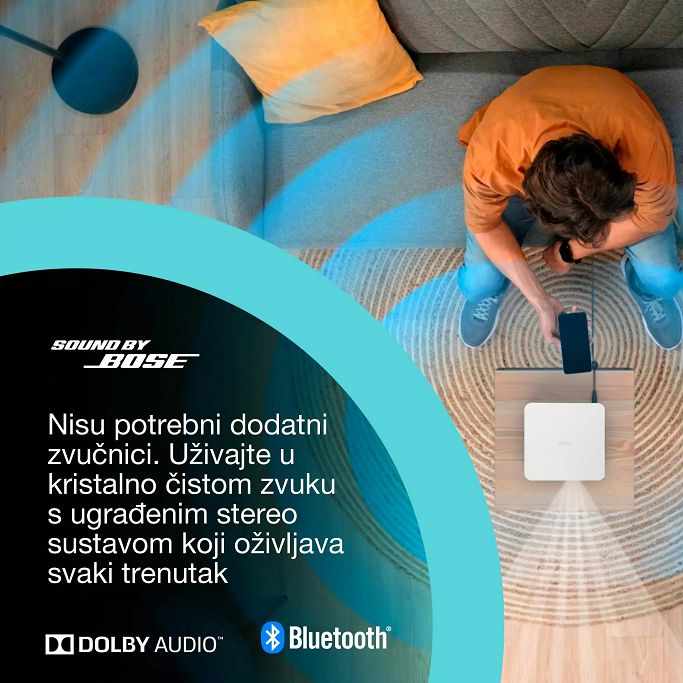 Projektor Epson EF-61W, 3LCD, WiFi, 1080p, 700LM, HDMI, zvučnik, Chromecast, Bluetooth, bijeli, V11HB72040 - Slika 8