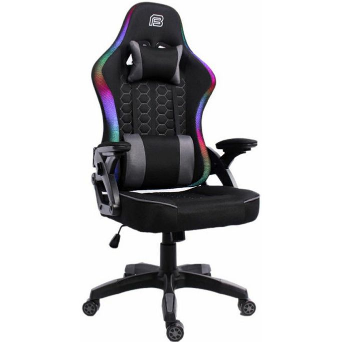 Bit Force gaming stolica Hypnosis RGB-2D, PU koža/tkanina, crna - Slika 1