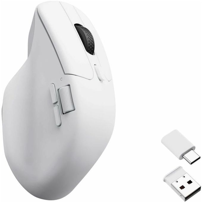 Keychron bežični miš M6, Bluetooth/2.4GHz, Bijeli, M6-A3 - Slika 2
