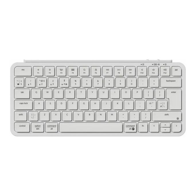 Keychron bežična tipkovnica B1 Pro, Ultraslim, Bluetooth/2.4GHz, Ivory White, UK Layout, HR znakovi, B1P-K8-UK - Slika 1