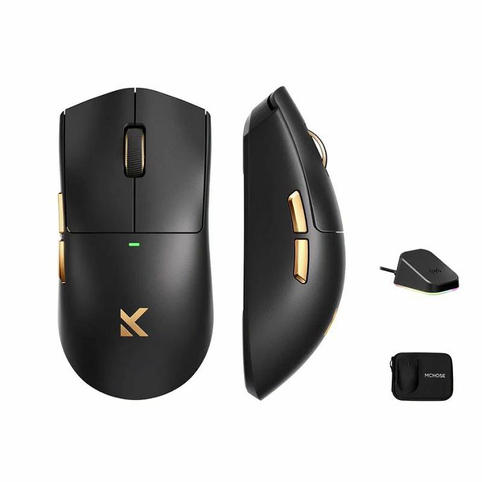 MCHOSE bežični miš K7 Ultra, Black, MC-K7-5 - Slika 1