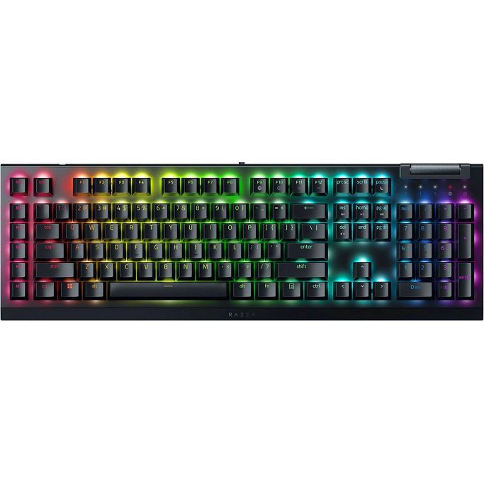 Razer Tipkovnica BlackWidow V4 X, mehanič ka, Yellow switch, RGB, US Layout, crna, USB