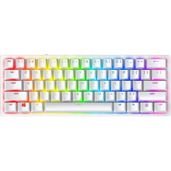 Razer mehanička tipkovnica Huntsman Mini, Mercury White, Linear Red Switch, UK Layout, RZ03-03392600-R3W1 - Slika 1