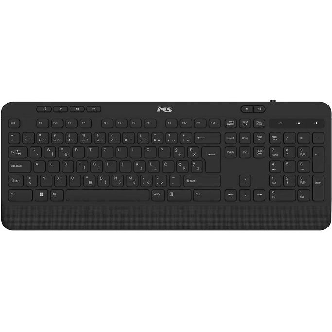 MS žična tipkovnica DESK KC-110, membranska, Black, MSP10045 - Slika 1