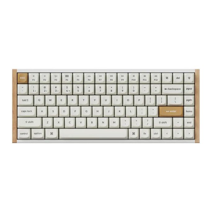 Keychron mehanička tipkovnica K2 HE, Bluetooth/2.4GHz, White Wooden, US Layout, HR znakovi, K2H-Q1 - Slika 1