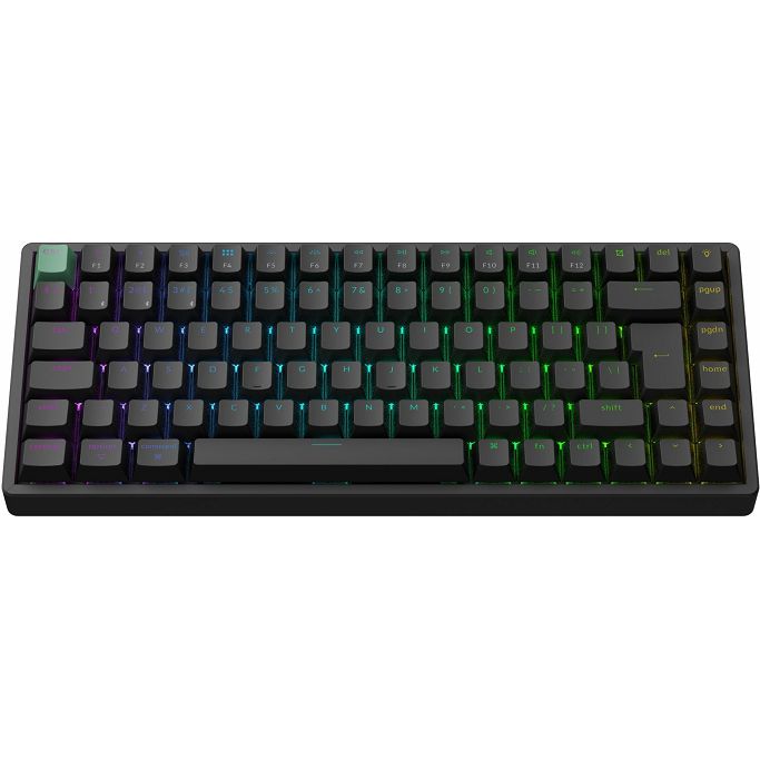 Keychron mehanička tipkovnica K2 HE, Bluetooth/2.4GHz, Black, UK Layout, HR znakovi, K2H-J1-UK - Slika 1