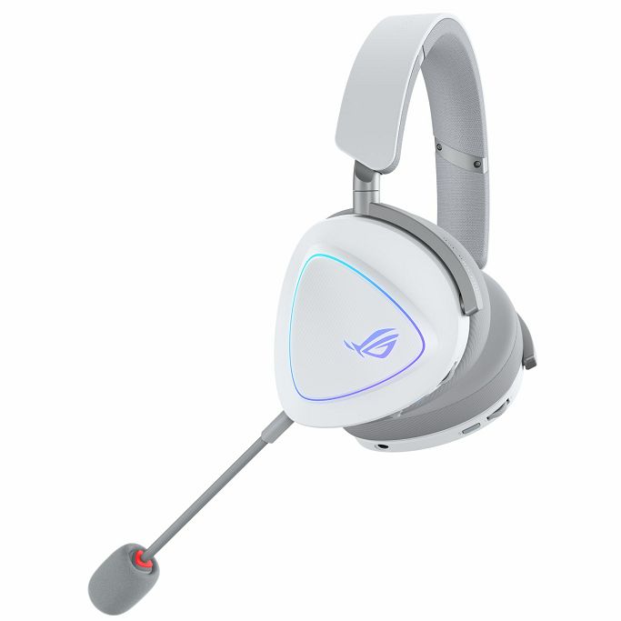 Slušalice Asus ROG Delta II, USB, BT, bežične, bijele, 90YH03W0-BHUA10 (PC/MAC/PS4/PS5/NSW) - Slika 6