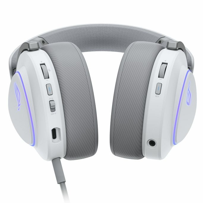Slušalice Asus ROG Delta II, USB, BT, bežične, bijele, 90YH03W0-BHUA10 (PC/MAC/PS4/PS5/NSW) - Slika 8