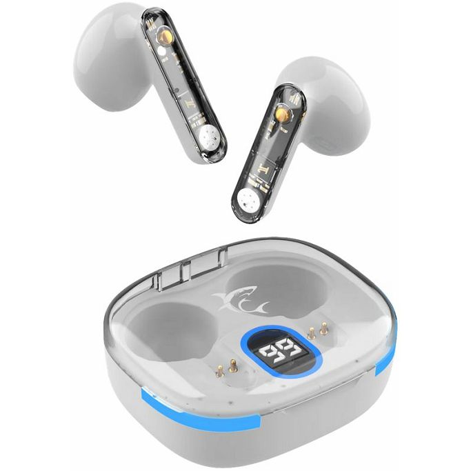 White Shark slušalice GEB-TWS37 HYPERBEAT, Bluetooth, bijele - Slika 1