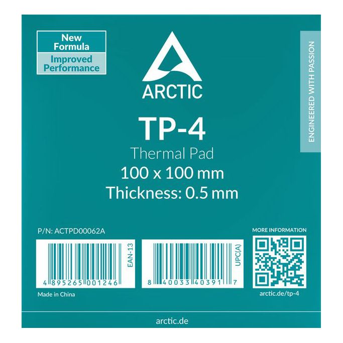 Arctic Thermal Pad TP-4, 100x100x0.5mm, 1 komad, ACTPD00062A - Slika 1