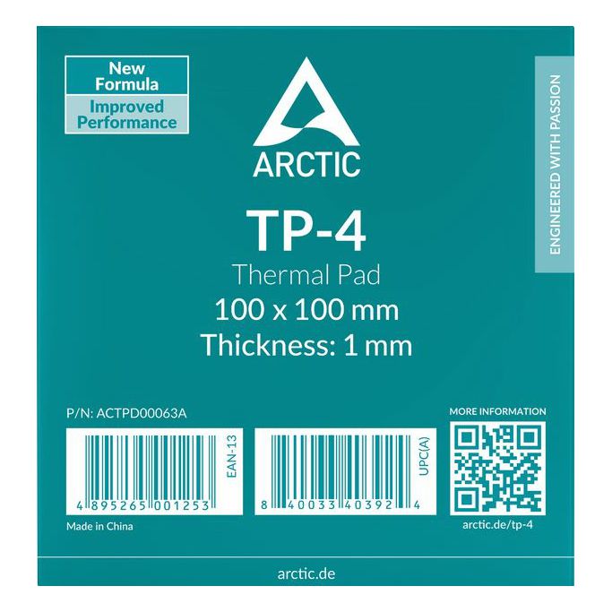 Arctic Thermal Pad TP-4, 100x100x1mm, 1 komad, ACTPD00063A - Slika 1