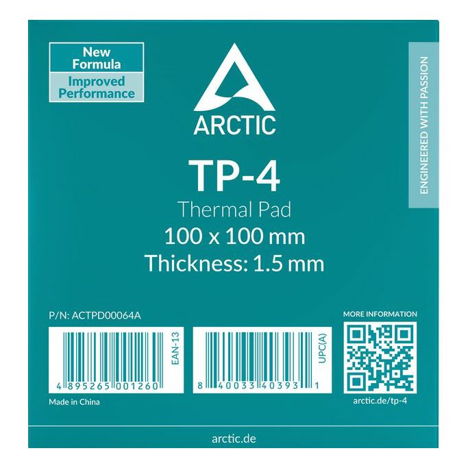 Arctic Thermal Pad TP-4, 100x100x1.5mm, 1 komad, ACTPD00064A - Slika 1