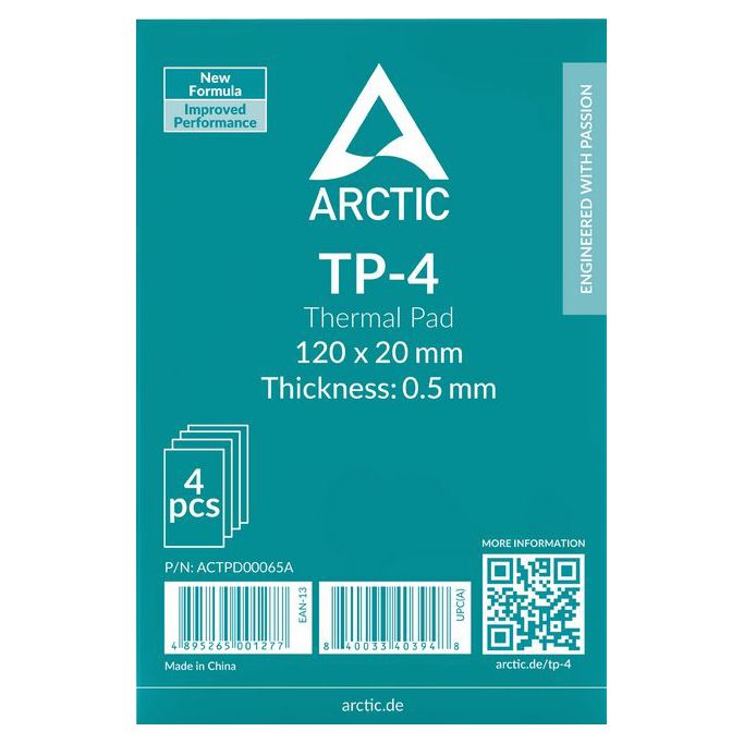 Arctic Thermal Pad TP-4, 120x120x0.5mm, 4 komada, ACTPD00065A - Slika 1